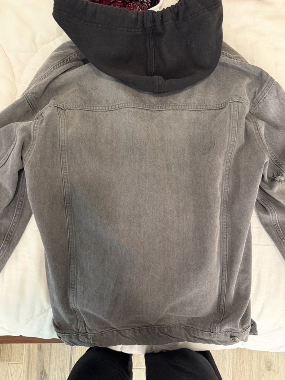 Free People Flawless Hooded Denim Jacket Size XS - Picture 4 of 6